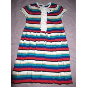 nwt Janie and Jack colorful stripe sweater dress girls 10